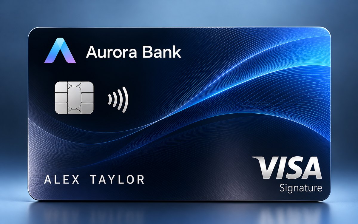美国 Visa 卡示意图